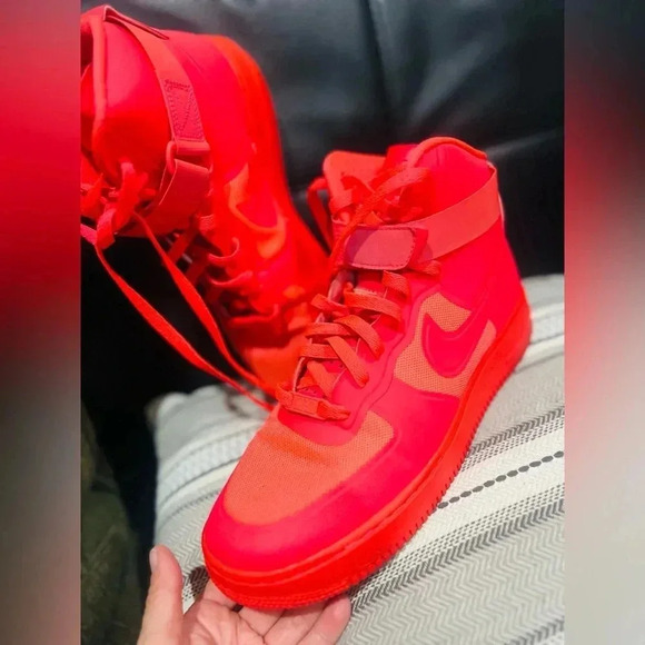 Nike Air Force 1 Hi HYP PRM Solar Red size 9 Men’s - Picture 2 of 7